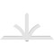 Ekena Millwork Redmond Architectural Grade PVC Gable Bracket, 96"W x 48"H x 6"D x 6"F, 12/12 Pitch GBP096X48X0606RED00 - alternate 4